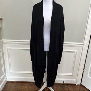 Banana Republic Black Linen Duster XL